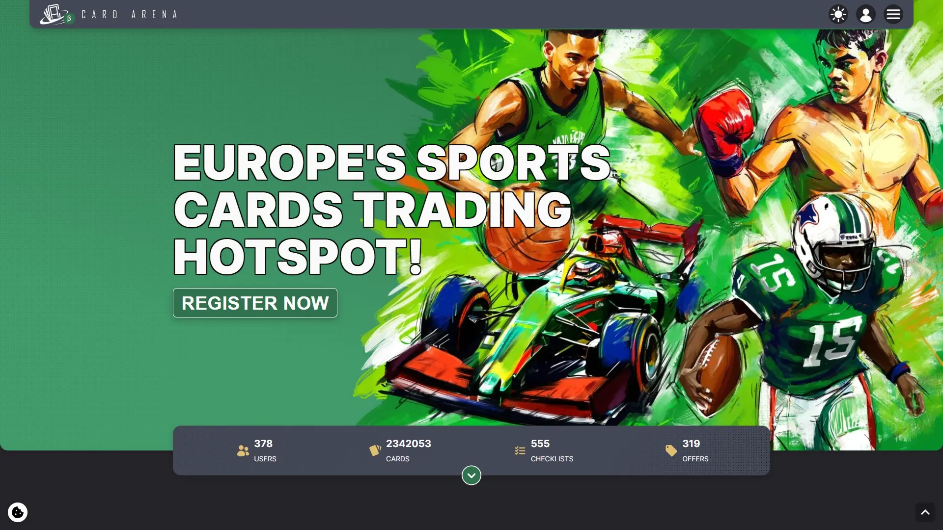 Card Arena Screenshot - Europe's Sports Cards Trading Hotspot!